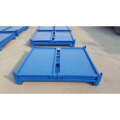 European Zinc-Plated Rectangular Metal Storage Container for Transport - Image 3