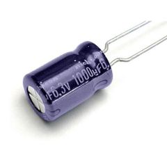 6.3V Electrolytic Capacitor Tolerance 20% Phase Single Phase Material Aluminium Voltage Rating 6.3 V, 6.3v Capacitance 1000 Micro - Image 1