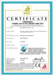 CE certificate from Shandong Luyi Vehicle Co., Ltd