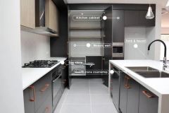European Style Modular Islands Handless Custom Kitchen Cabinet - Image 4