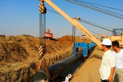 Pipeline Laying Service Orientation Close To Vertical Welding Method Pipe Welded To A String Installation Method Finished String Lowered Into Water While Vessel Moves Ahead At Slow - Image 1