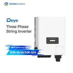 Deye 40K 45K 50K Three Phase Solar Inverter for Solar Power System - Toyon Energy Co., Ltd.