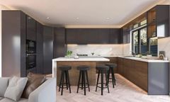 L Shaped Modular Kitchen Workflow Smooth Layout L Shaped Warranty 10 Years Delivery Charges Yes Kitchen Design L-Shape Storage Capacity - Image 1