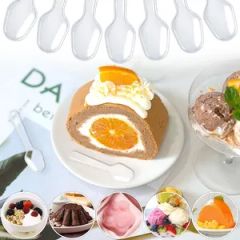 Disposable Clear Plastic Mini Spoons, Small Dessert Spoons Color Clear Origin China Logo Cutomized Model NO. ELE006 Trademark - Image 2