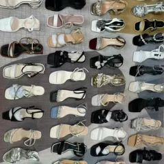 New Women‘S Strappy High Heel Sandals Square Toe Wholesale Stock - Guangzhou Blm Import and Export Trading Co., Ltd.