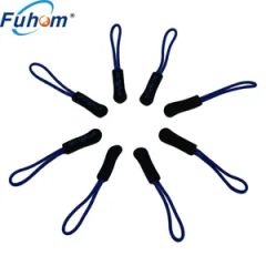 Custom Silicone Rubber Zipper Pull Ropes Zip Puller Fastener for Clothing Accessories - Image 2