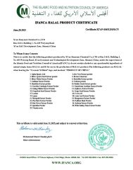 Halal Certificate certificate of Xi an Jianyuan Chemical Co., Ltd. – certificate photo, supplier certificates section