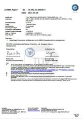 test certificate from Yiwu Mingyuan Stationery Products Co., Ltd.