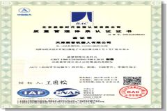 Quality Management System certificate from Lonyu Agv Co., Ltd