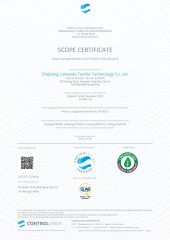 organic content standard certificate from Ningbo Wokailian Textile Co., Ltd.