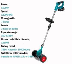 Lithium Ion Lawn Mower Small Household Multifunctional Folding Lawn Mower Wireless - Image 2