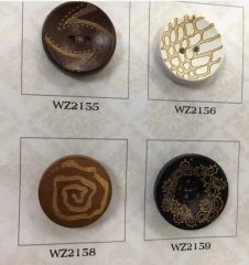 Imitation Wood Button for Shirt - Image 4
