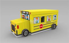 Custom Inflatable Bouncer Jumping Castle School Bus Theme Funny Playground - Image 2