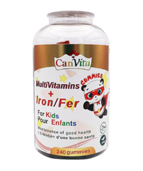 Canvita Kid’s Halal Multivitamins plus Iron Gummy (240 gummies/bottle) all multivitamins for kids for daily use - Image 2