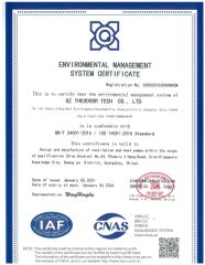 ISO14001:2015 certificate from GZ Theodoor Tech Co., Ltd.