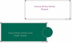Melamine Writing Surface Alkosign Astra Write Green Grid Chalk Boards, Frame Material: Durable Aluminium, for School - ASC Business Solutions LLP