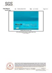 Pouch bag food grade certificate from KAIPING FEILIYANG PACKING MATERIALS CO., LTD.