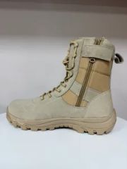 Two-tone Khaki Combat Tactical Boots Color Khaki Origin Hebei Gender Unisex Element combat Toe Style Round Season - Image 4