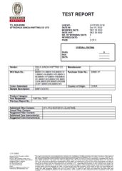 Test Reports certificate from Zhuji New East Import and Export Co., Ltd.