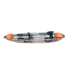 Transparent Kayak with Crystal Clear Bottom 2 Ergonomic Seats 11 Foot Lightweight Frame 2 Person Capacity Fishing Touring Kayak - Image 2