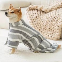 Fast Drying Adjustable Microfiber Bath Robe for Pets & Cats Fastness 4 Size Large Origin China Packaging Bag Trademark - Image 1