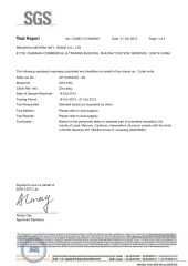 SGS Test Report for Utility Knife-1 certificate from Wenzhou Meters Int'l Trade Co., Ltd.