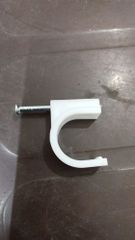 20mm Circle Cable Clip Size 20 mm Color White Diameter 20mm Clip Material Plastic Shape C Shape, Circular Material Plastic Or - Image 1