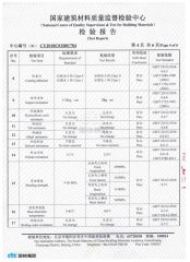 Test Report certificate from Guangzhou Geeshine Building Materials Co., Ltd.