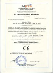 EC declaration of conformity of moistrue meter certificate of Zhejiang Top Cloud-Agri Technology Co., Ltd. – certificate photo, supplier certificates section