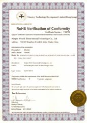 Winhi Monitor ROHS certificate from Ningbo Beilun Bonsen Auto Electron Co., Ltd.