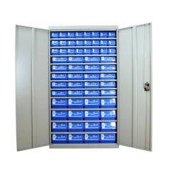 High Strength Steel Bin Storage Tool Cabinet Color Gray HS Code 94032000 Finish Galvalized Trademark POWERKING Size 1010*350*1750mm - Qingdao Guanyu Plastic Co., Ltd.