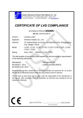 Cooling Locker LVD Certificate certificate from Winnsen Industry Co., Ltd.