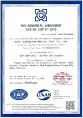 ISO14001 Environmental Management System Certificate certificate of Shanghai Junbond Building Material Co., Ltd. – certificate photo, supplier certificates section
