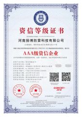 Credit Rating Certificate certificate from Henan Yangbo Lightning Protection Technology Co., Ltd.