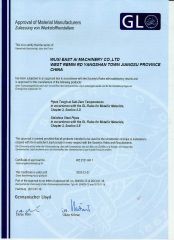 GL certificate of East Ai Machinery Co., Limited – certificate photo, supplier certificates section