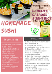World leading best quality Calrose Sushi Rice 500g suitable for japanese sushi food ingredients steamed rice healthy choice rice - Image 5