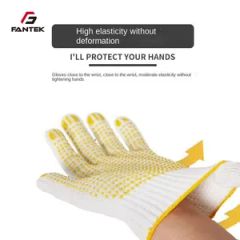 Heavy-Duty Protective Gloves with PVC Dots for Safe Handling Size S-XL Color Blue Length Long Model NO. GSSD Trademark - Image 2
