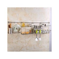 Condiment Storage Rack Double Layer Spice Jars Rack Kitchen Storage Holder Multifunction Kitchen Organizer Storage Shelf Rack - Image 2