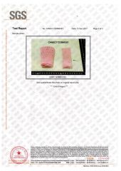 Pink nets certificate from KAIPING FEILIYANG PACKING MATERIALS CO., LTD.