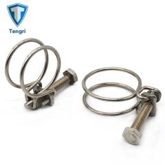 Large Size Fasteners Hose Clamp Double Wire Fastener Hose Clamp - Image 3