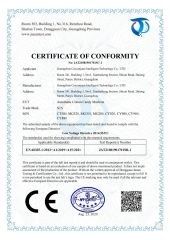 CERTIFICATE of CONFORMIITY certificate from Guangzhou Fun Vending Electronic Technology Co., Ltd.