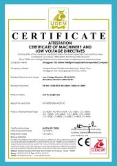 Cut To Length Line certificate from Dongguan City Haiwei Intelligent Equipment Incorporated Company
