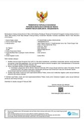 (NIB) certificate from PT Indoprime Global Resources