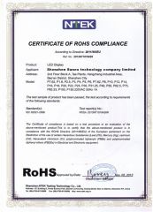 ROHS certification certificate from Shenzhen Sunex Technology Co., Limited