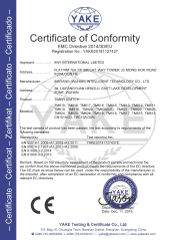 CE-EMC certificate from Yueqing Saishi Electronic Co., Ltd.