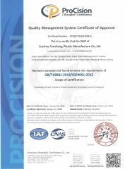 Certifications certificate from Suzhou Innovation Packaging Materials Co., Ltd.