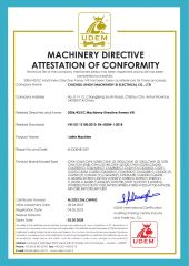 Certificates certificate from Chizhou Jingyi Electromechanical Co., Ltd