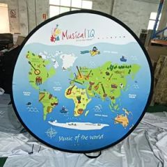 Custom Pantone Color Golf Course a Banner Stand with Quick Assembly - Image 3