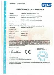 CE 1 certificate from Wenzhou Zhechi Electric Co., Ltd.