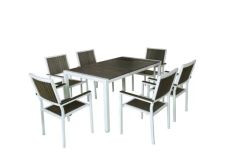 Outdoor Furniture Aluminum Frame Dining Set 4 PCS - Image 5